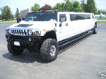 Chauffeur stretched white Hummer H2 limo hire in Portsmouth, Southampton, Bournemouth, Brighton, Poole, Hampshire, Sussex, Surrey, South Coast