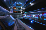 Chauffeur stretch Jeep Expedition limo hire interior in UK