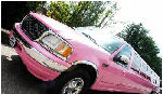 Chauffeur stretch 6 wheeler pink Navigator limo hire in London, Berkshire, Surrey, Buckinghamshire, Hertfordshire, Essex, Kent, Hampshire, Northamptonshire
