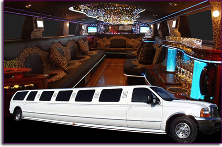 ford excursion 4x4 limo interior