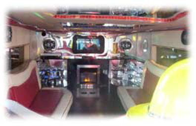 Fire Engine limo hire in UK